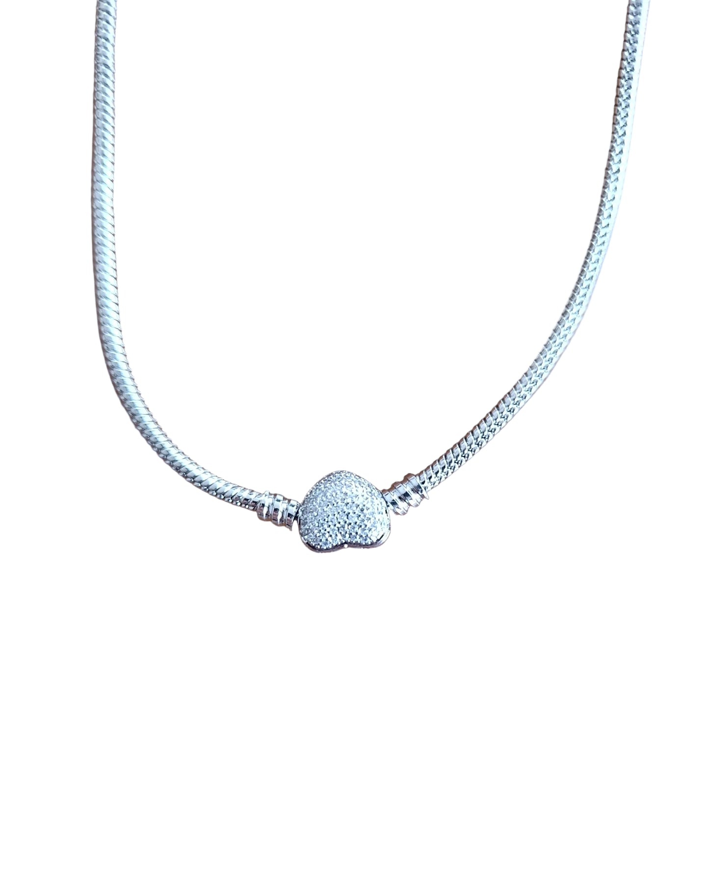 Shadiva Silver Premium Seri Kalp Montürlü Kolye