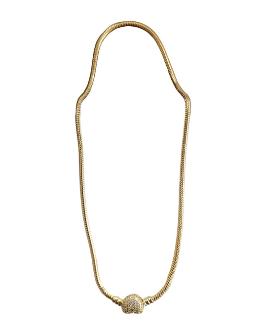 Shadiva Gold Premium Seri Kalp Montürlü Kolye