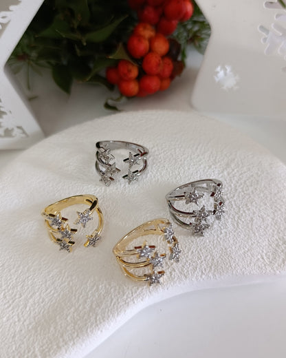 Shadiva Silver Yıldız Küme Yüzük