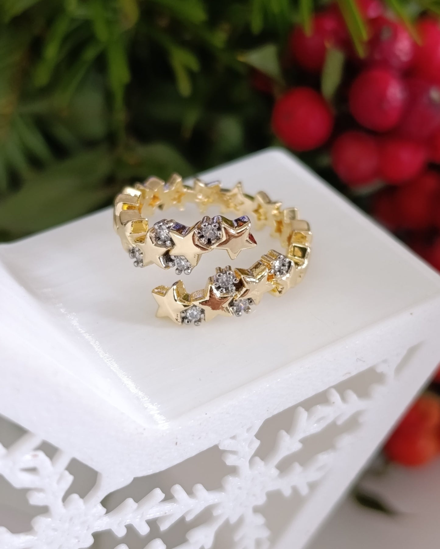 Shadiva Gold Yıldız Yüzük