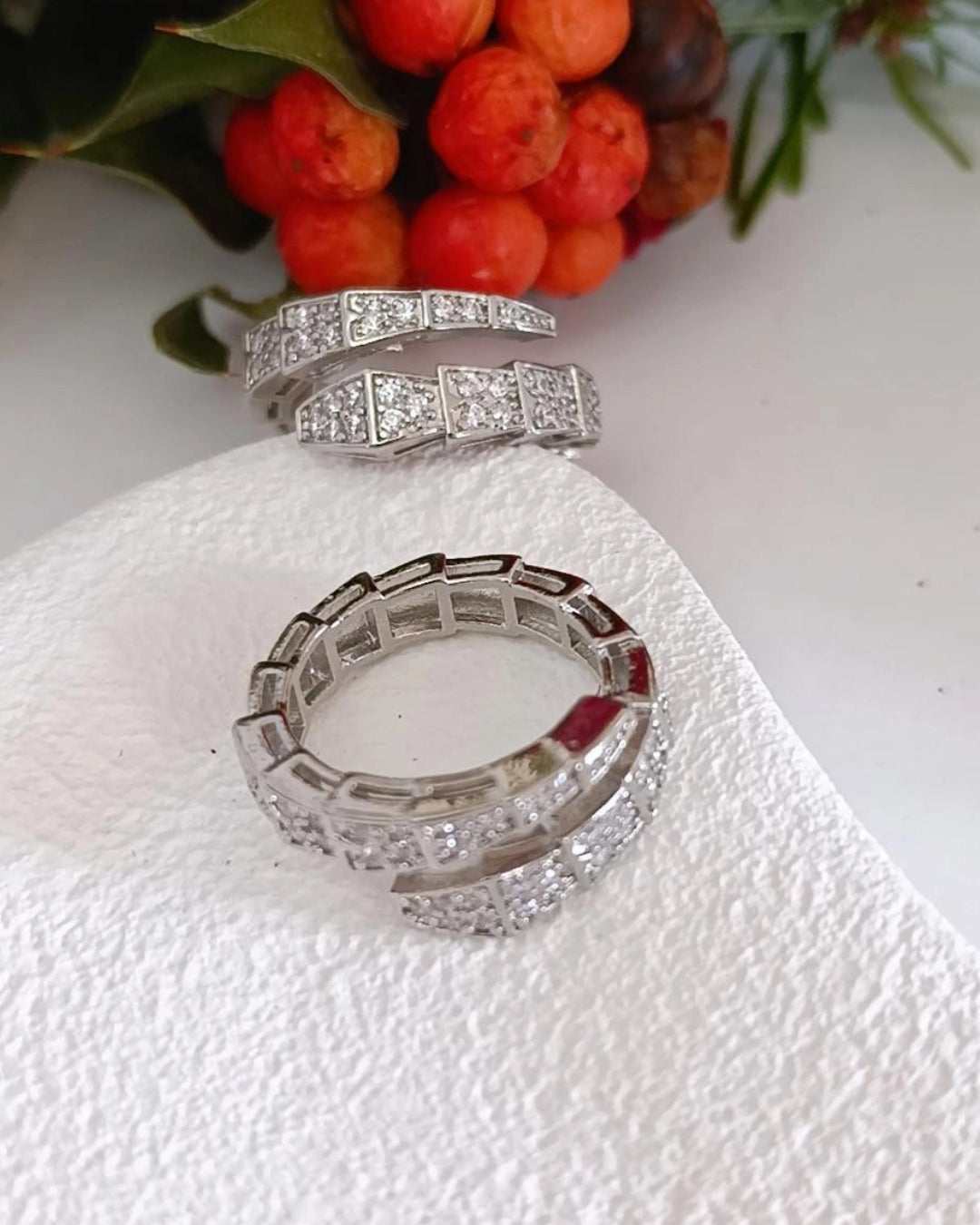 Shadiva Silver Yılan Yüzük