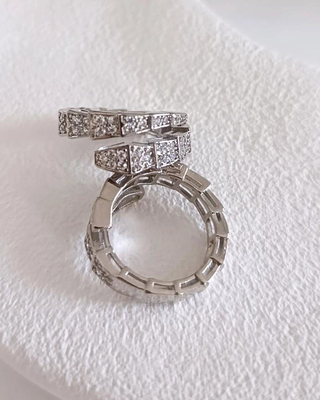 Shadiva Silver Yılan Yüzük