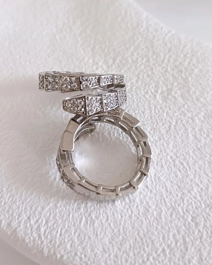 Shadiva Silver Yılan Yüzük