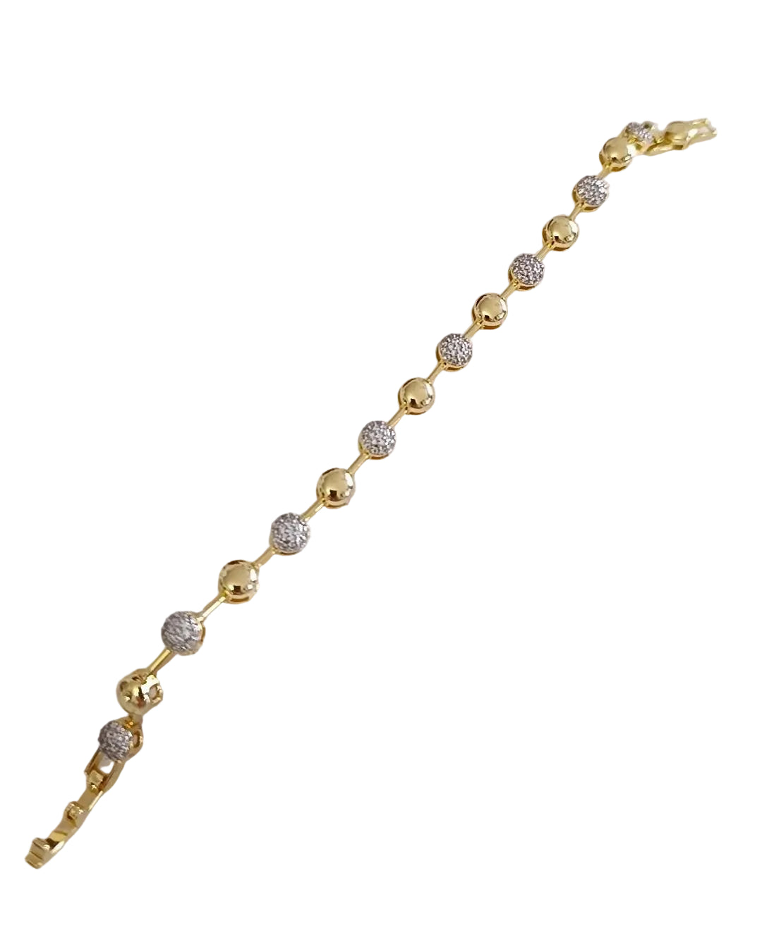 Shadiva Gold Silver Topcuk Bileklik