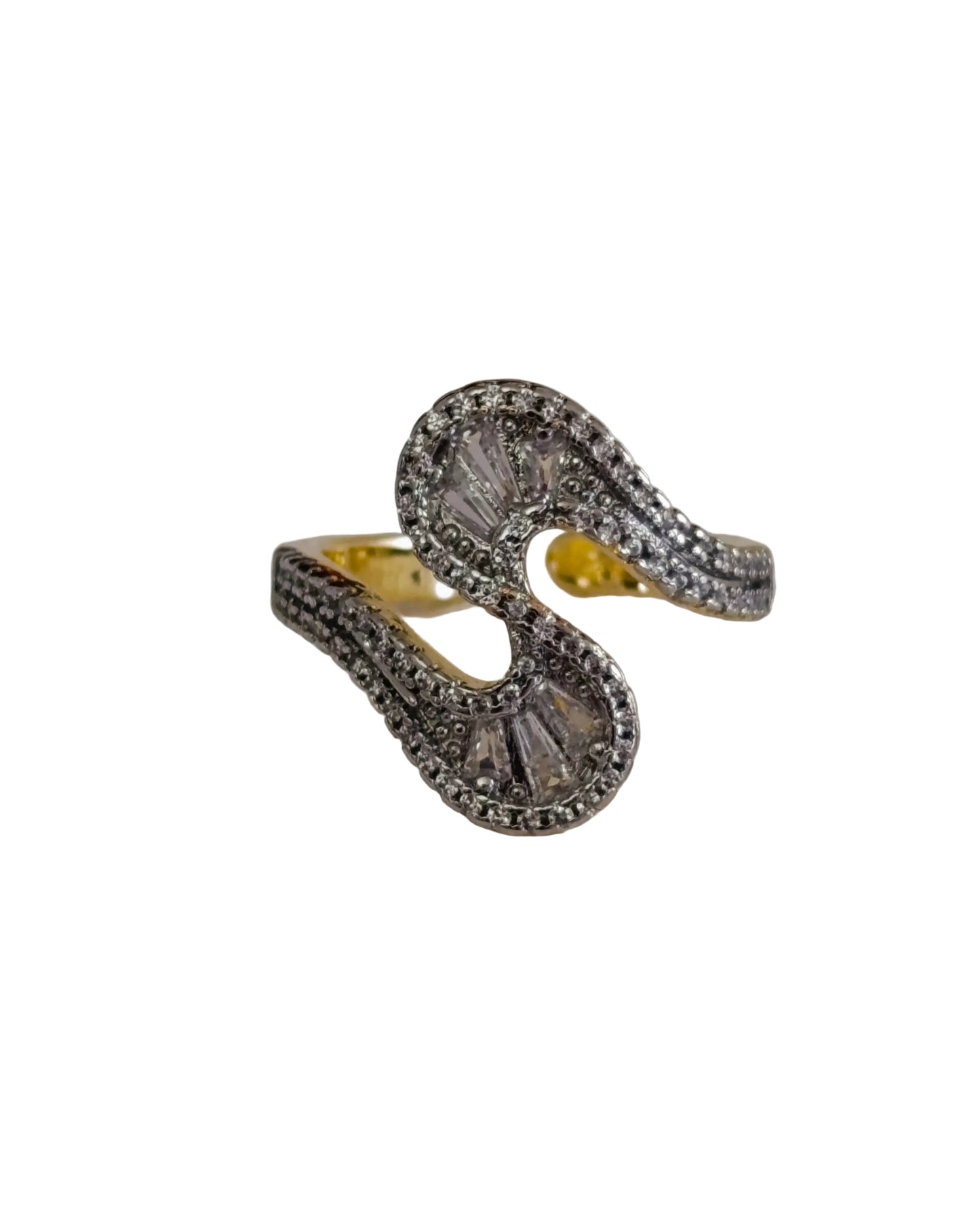 Shadiva Kesme Baget Dalga Yüzük