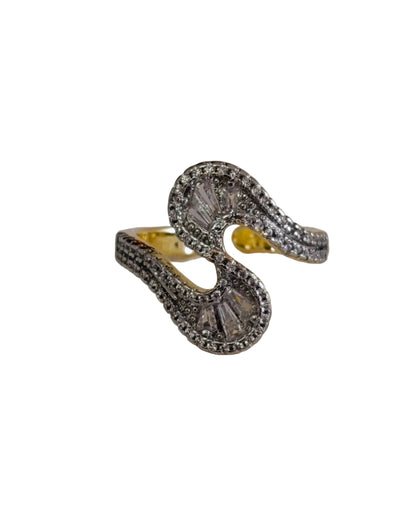 Shadiva Kesme Baget Dalga Yüzük