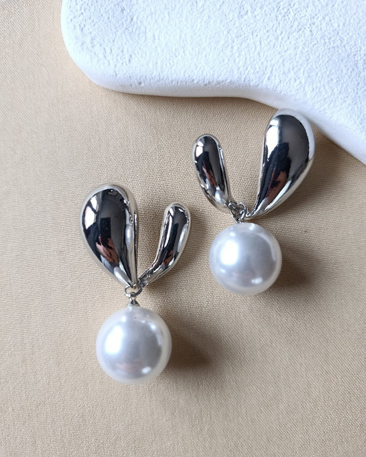 Shadiva İnci Detay Marka Model Silver Küpe