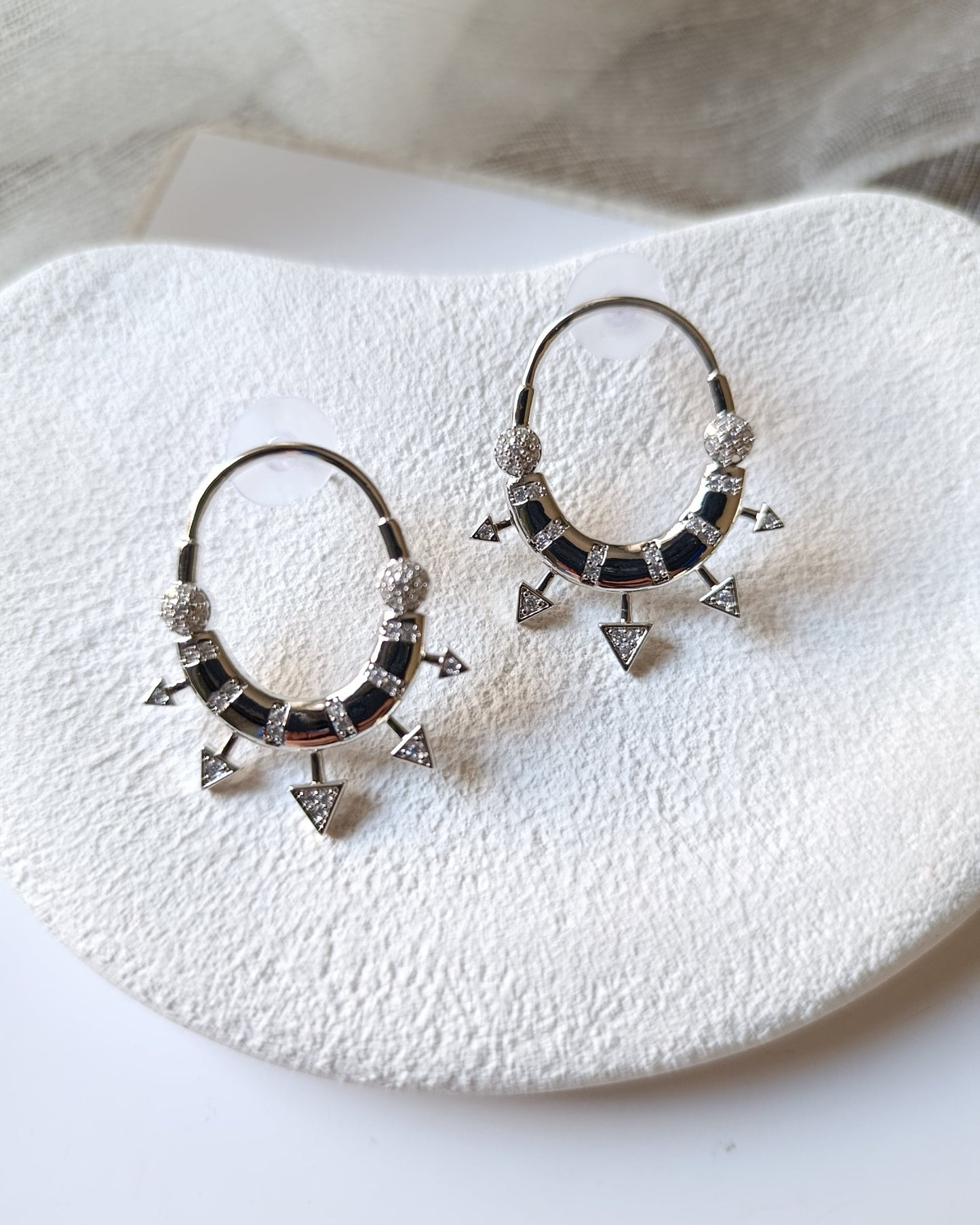 Shadiva Zirkon Taşlı Silver Vip Küpe