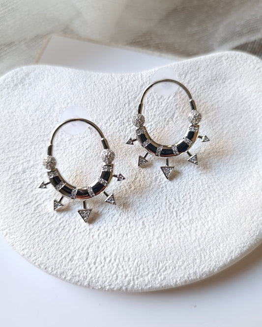 Shadiva Zirkon Taşlı Silver Vip Küpe