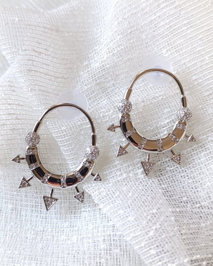 Shadiva Zirkon Taşlı Silver Vip Küpe