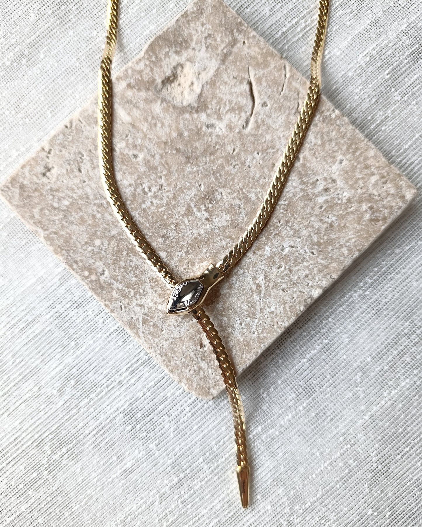 Shadiva Marka Premium Seri Ezme Gold Kolye