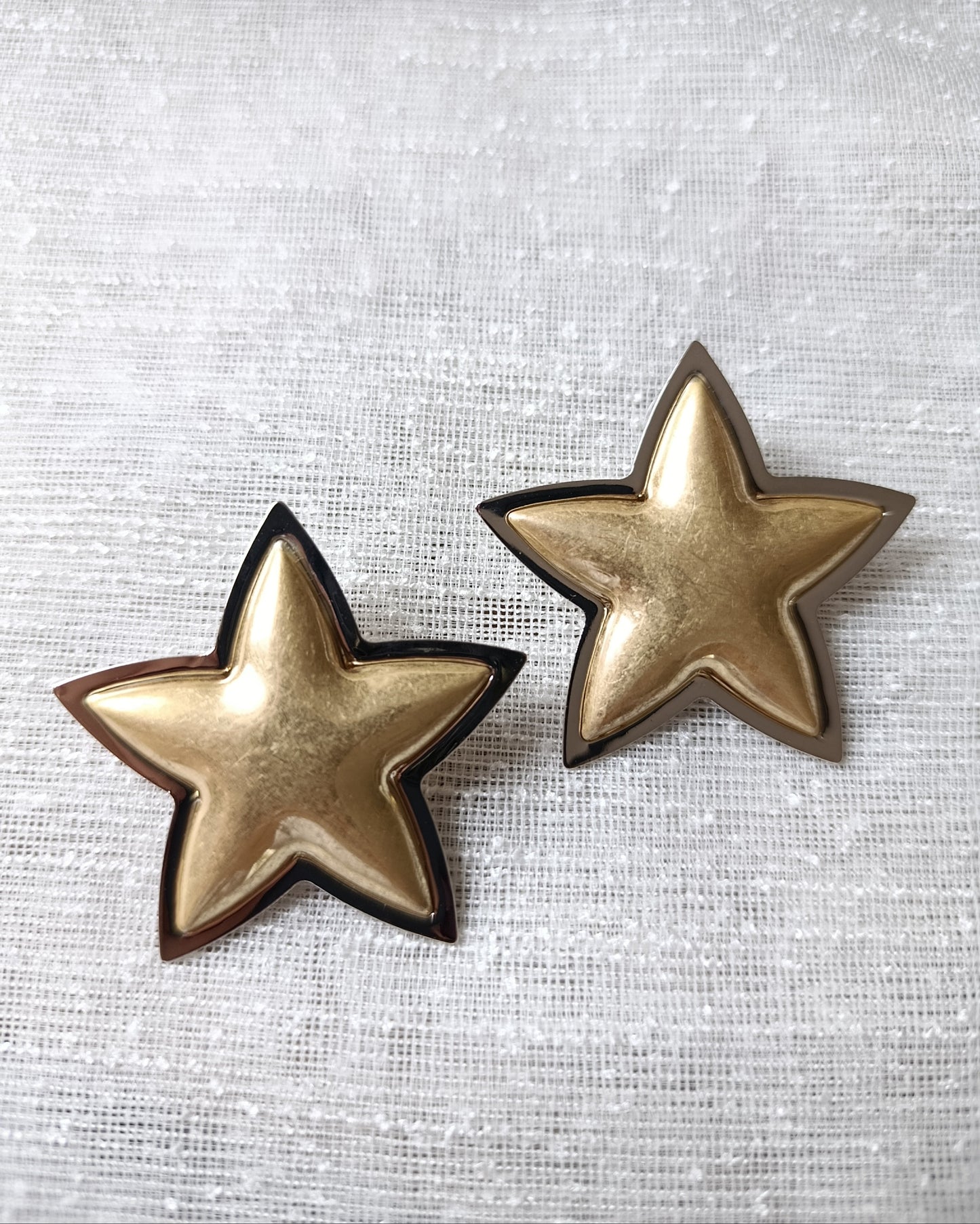 Shadiva Gold Plaka Yıldız Küpe