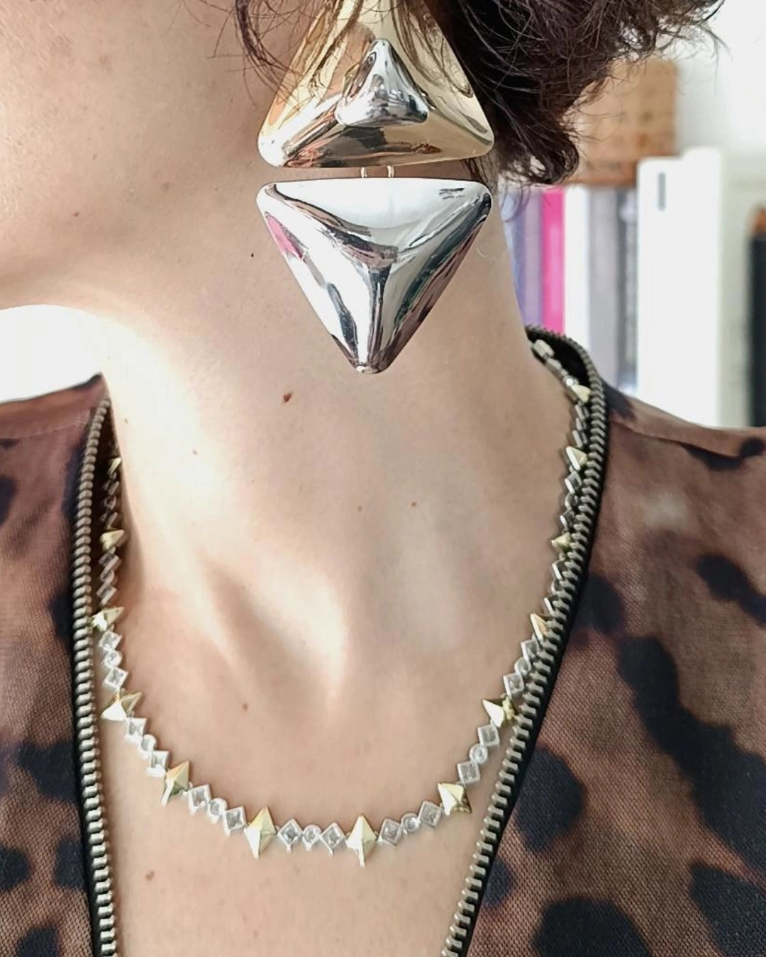 Shadiva Geometrik Su Yolu Kolye