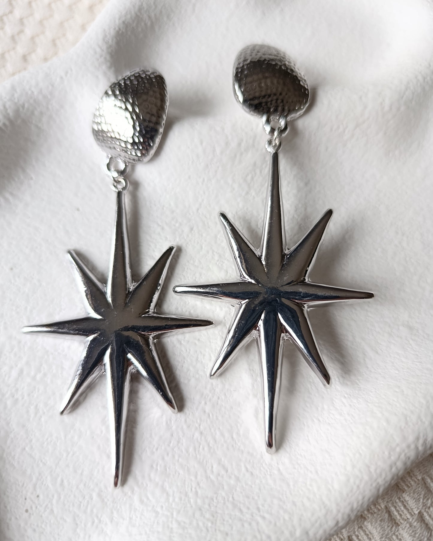 Shadiva Silver Rengi Kutup Yıldızı Küpe