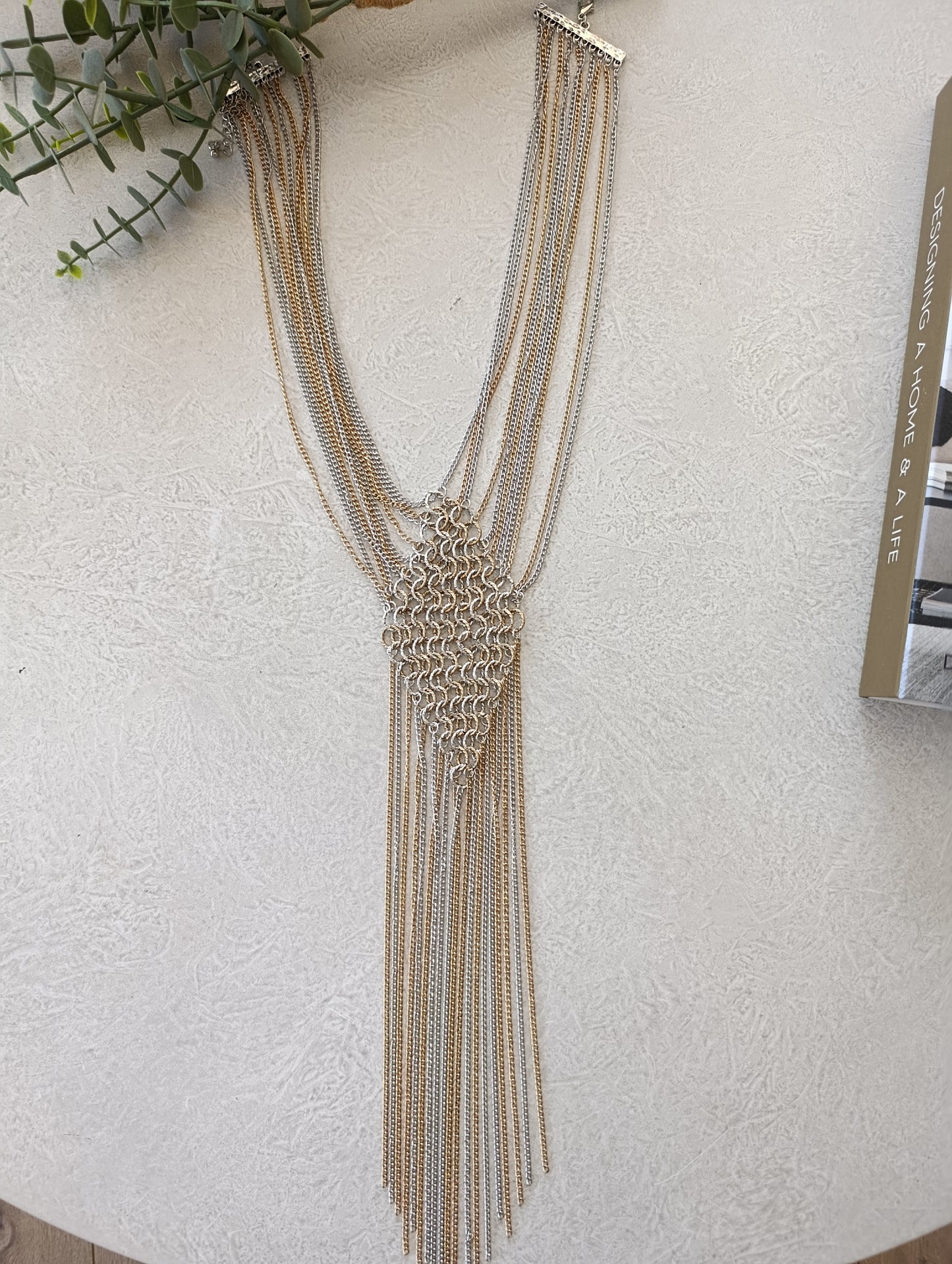 Shadiva Çok Katmanlı Şelale Zincir Kolye