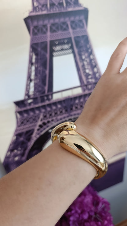 Gold Kuğu Kelepçe Bileklik