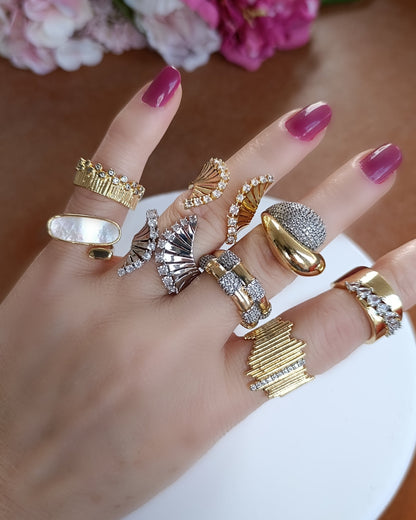 Shadiva Silver Zirkon Taşlı Kanat Yüzük