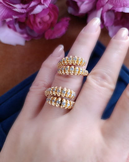 Shadiva Gold Cross Yüzük