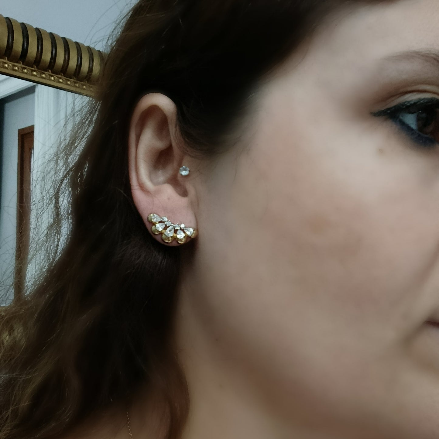 Shadiva Gold Premium Seri Damla Küpe