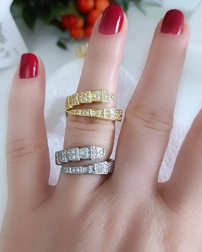 Shadiva Silver Yılan Yüzük