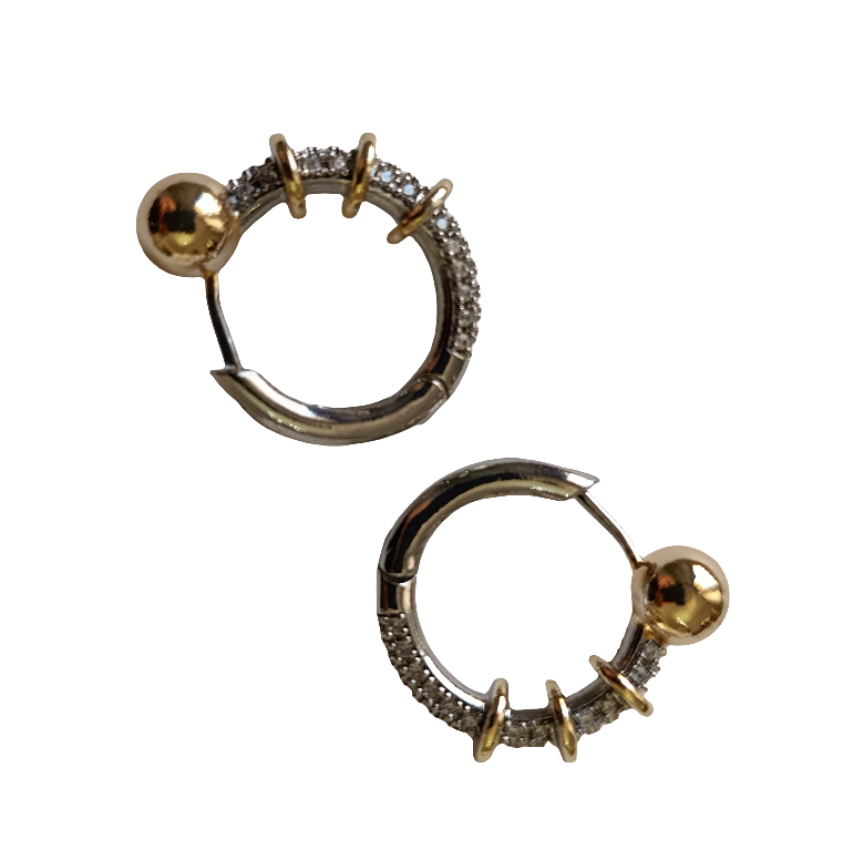 Shadiva Bold Sphere Küpe