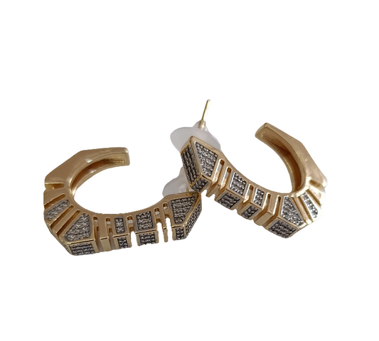 Shadiva Twisted Golden Küpe