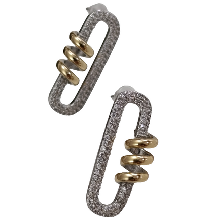 Shadiva Dual Tone Elegance Küpe