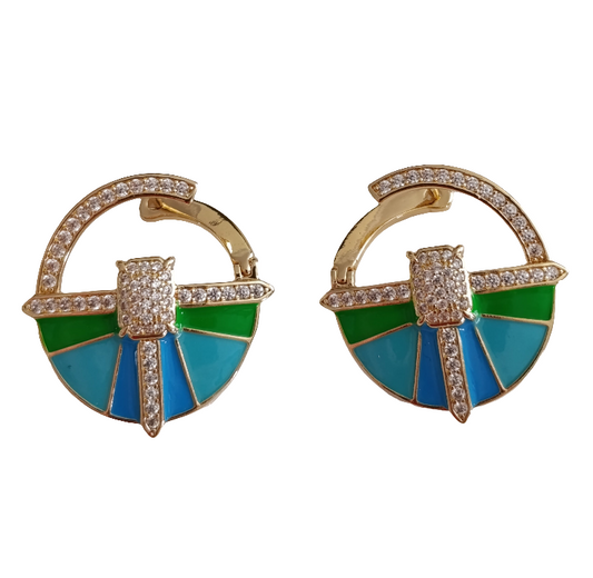 Shadiva Retro Round Küpe