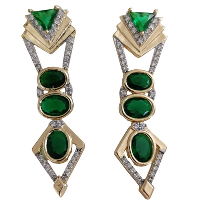 Shadiva Emerald Elegance Küpe