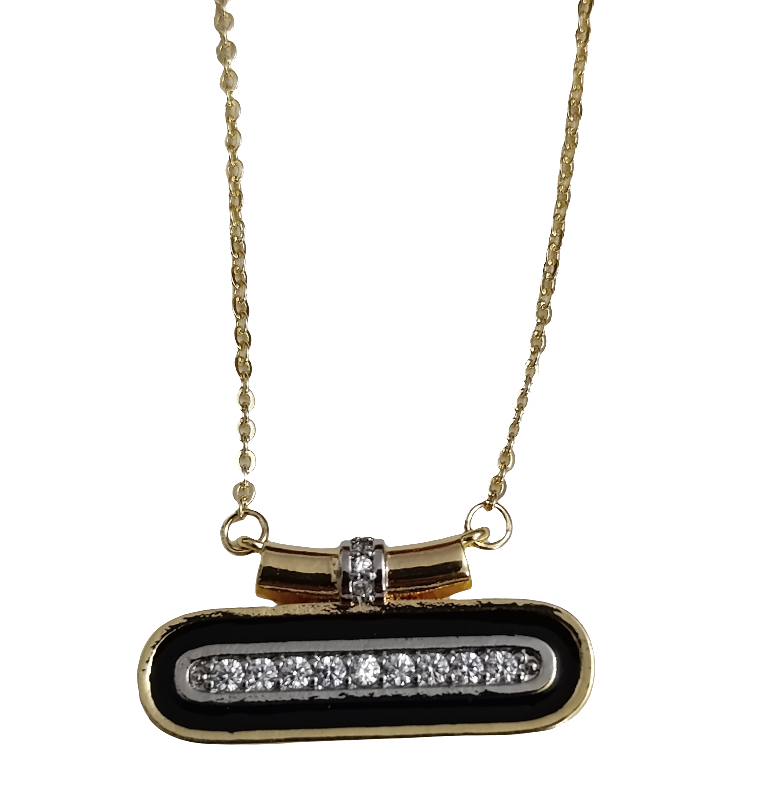 Shadiva Black Bar Kolye