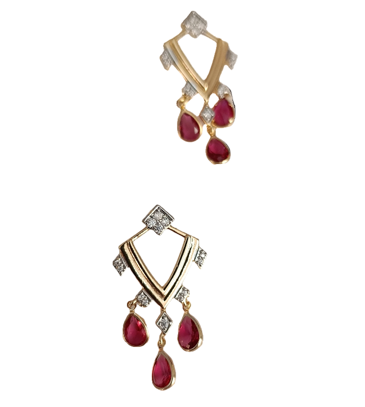 Shadiva Ruby Luxe Küpe