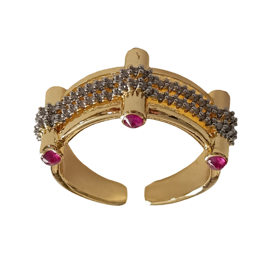 Shadiva Ruby Crown Yüzük