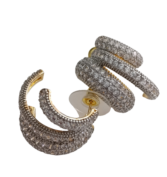 Shadiva Triple Shine Küpe