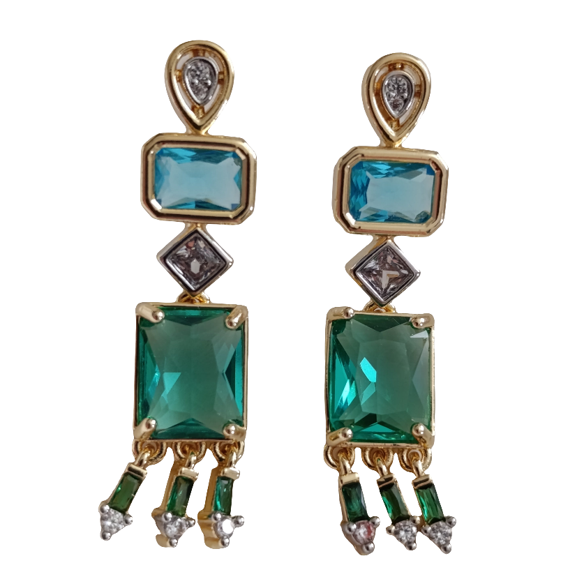 Shadiva Geometric Diamond Küpe