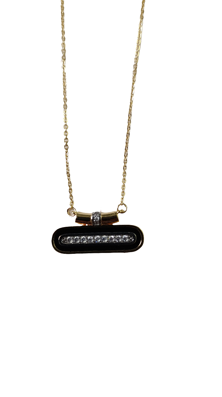 Shadiva Black Bar Kolye