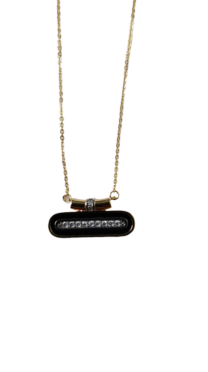 Shadiva Black Bar Kolye